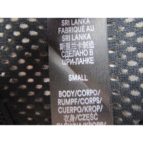 Savage X Fenty Halter Sports Bra Mesh Low Impact Black Bra Women's Small - Picture 3 of 3